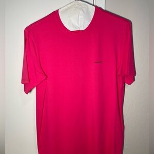 Balenciaga Pink T-Shirt (Men's Small)